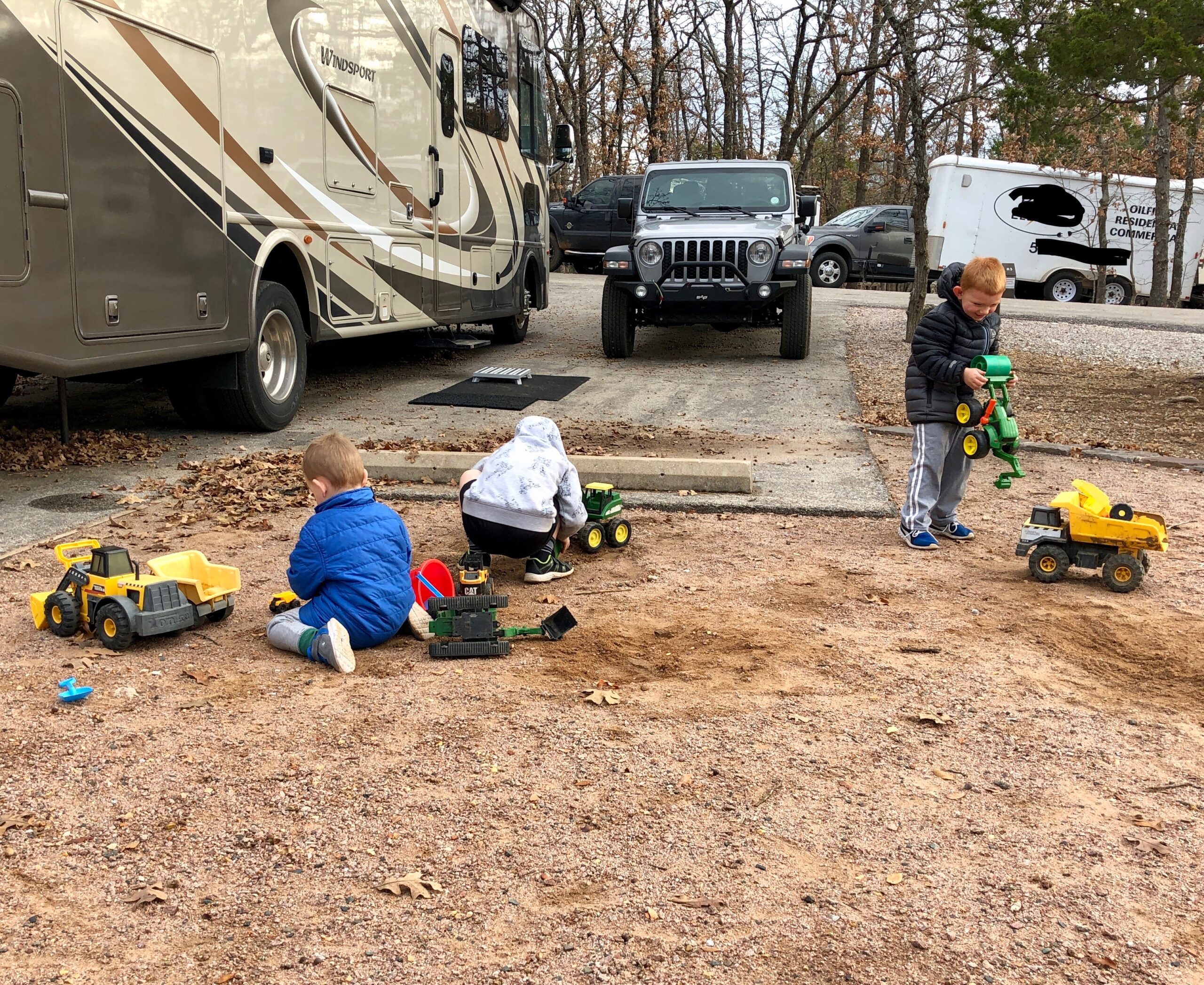 Boys Digging at Chickasaw